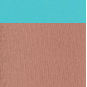 Beige Translucide Mat / turquoise satin