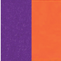 Violet Brillant / Orange fluo satin