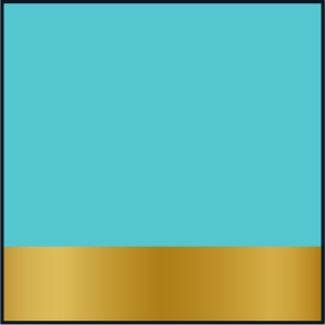 turquoise | doré