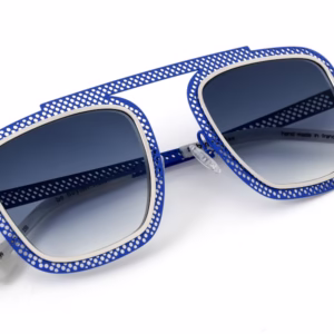 be boyish hole sun 499 bleu majorelle satin perforé | palladium poli