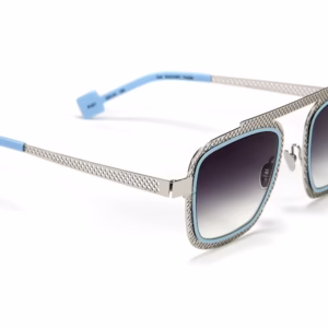 be boyish hole sun 657 palladium poli perforé | bleu pastel satin