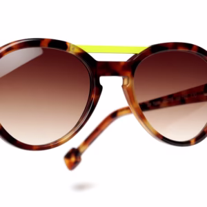 mini be hype sun t46 192 écaille fauve brillant | jaune fluo